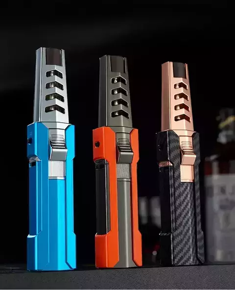 Maçarico Recarregável com chama de alta propulsão - Mundo dos Importados