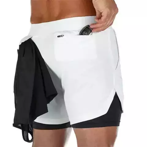 Shorts Para Treino 2 em 1 Esporte Air Effect - Mundo dos Importados