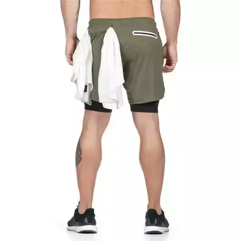 Shorts Para Treino 2 em 1 Esporte Air Effect - Mundo dos Importados
