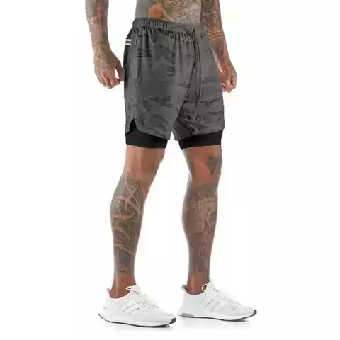 Shorts Para Treino 2 em 1 Esporte Air Effect - Mundo dos Importados