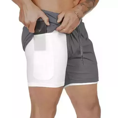 Shorts Para Treino 2 em 1 Esporte Air Effect - Mundo dos Importados