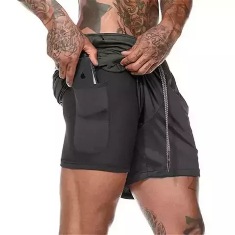 Shorts Para Treino 2 em 1 Esporte Air Effect - Mundo dos Importados